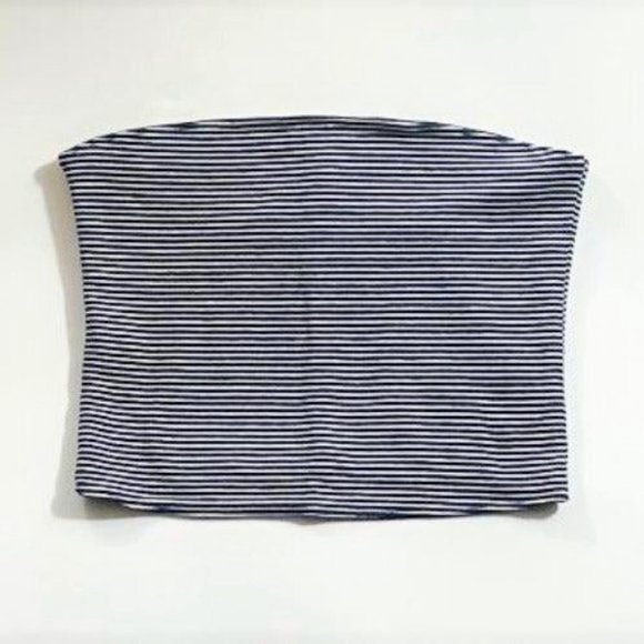 Hollister's Must-Have Reversible Tube Tops Navy Blue Striped - Picture 2 of 2